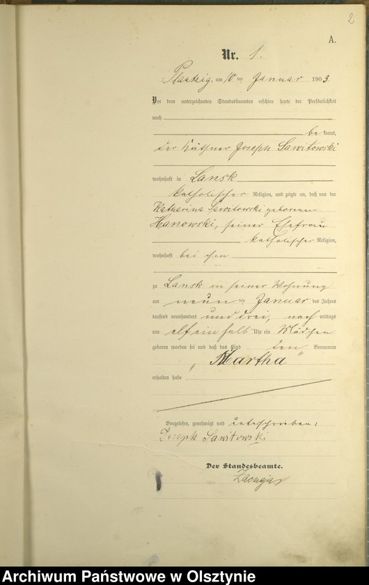 image.from.unit.number "Geburts-Haupt-Register Nr 1 - 43"