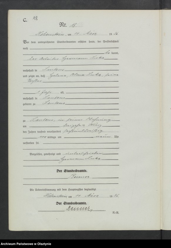 image.from.unit.number "Sterbe-Neben-Register Nr 1-83"