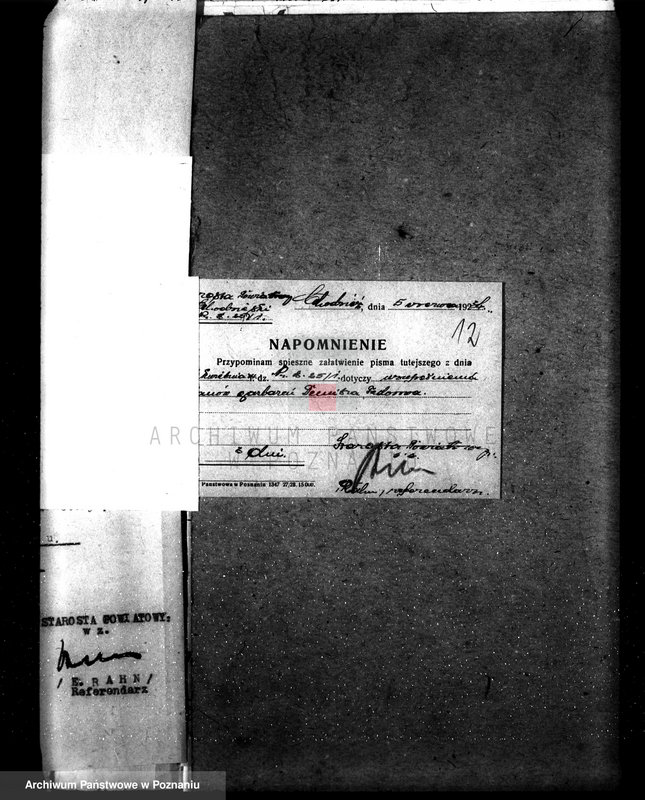 Obraz 16 z jednostki "Zatwierdzenie zakładu przemysłowego /garbarnia/ Demitr Federów - Chodzież"