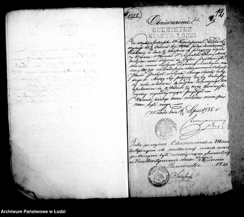 Obraz 14 z jednostki "Akta tyczące się regulacji osady sukienniczej"