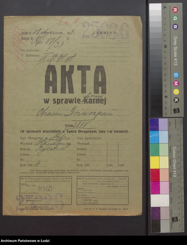 Obraz 2 z jednostki "Chaim Grinszpan – wyrób i sprzedaż konfekcji w Brzezinach"