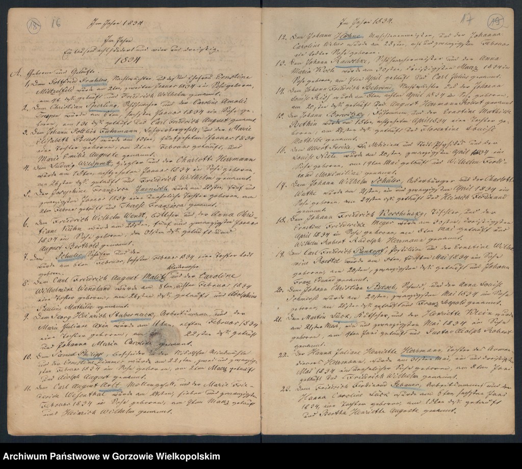 image.from.unit.number "Geborne und Copulirte in der Gemeine in Concordien Kirche zu Landsberg an der Warthe"