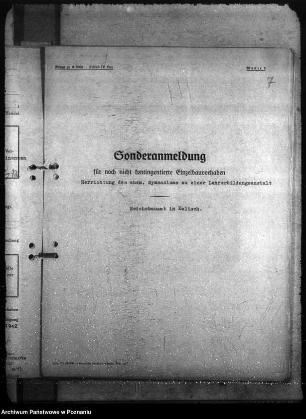 Obraz 12 z jednostki "Instandsetzung und Herrichtung der Gebäde für Lehranstalten"