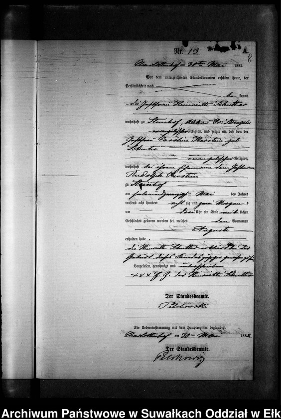 image.from.unit.number "Geburts-Neben-Register des Preussischen Standes-Amtes Gr. Strengeln Kreis Angerburg"