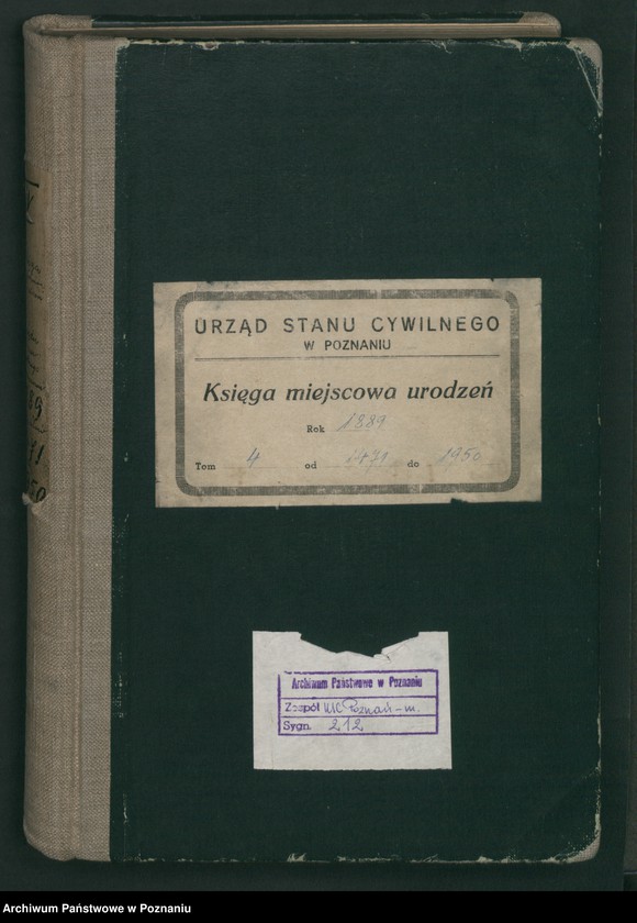 Obraz 2 z jednostki "Księga urodzeń t. IV"
