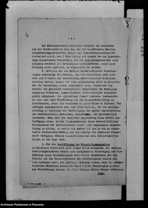 Obraz 8 z jednostki "Runderlasse betr. Wirtschaftsaufbau zwecks Festigung des Deutschtums"