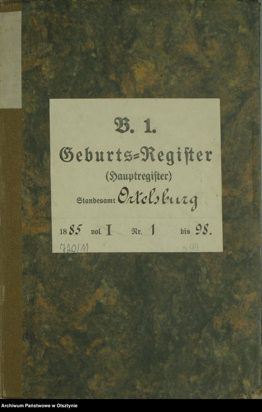 image.from.unit.number "Geburts-Haupt-Register Nr 1 - 98"