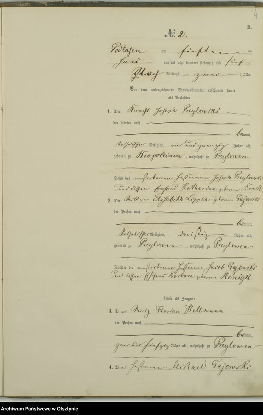 image.from.unit.number "Haupt-Heiraths-Register Nr 1 - 10"