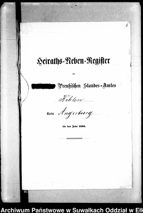 image.from.unit.number "Heiraths-Neben-Register des Preussischen Standes-Amtes Kehlen Kreis Angerburg"