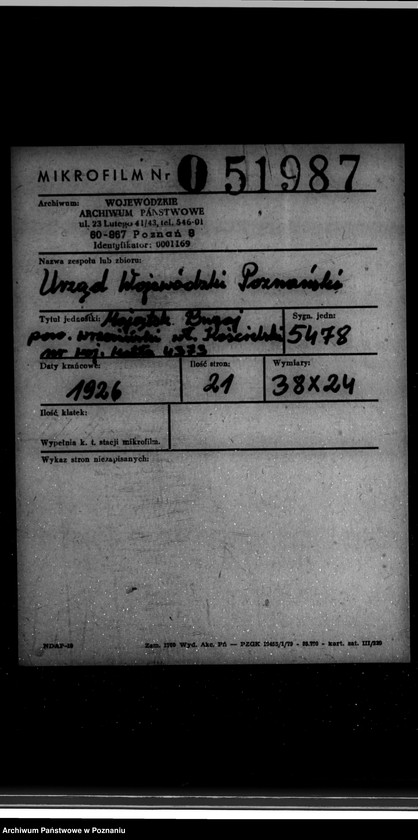 Obraz 2 z jednostki "Majątek Bugaj powiat wrzesiński własność Kościelski nr woj. kotła 4373"