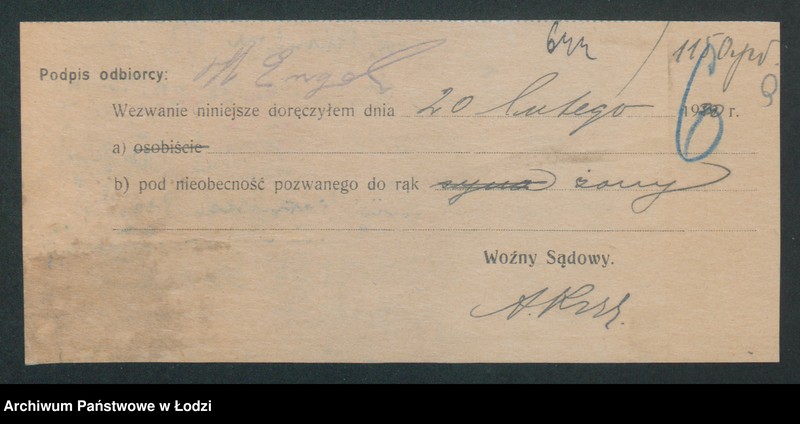 Obraz 11 z jednostki ":Leon Engel i s-ka” – tkalnia i wyrób towarów manufakturowych"