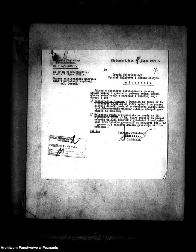 Obraz 11 z jednostki "Operat szacunkowy parcelowanego majątku Gorzyń powiatu międzychodzkiego"