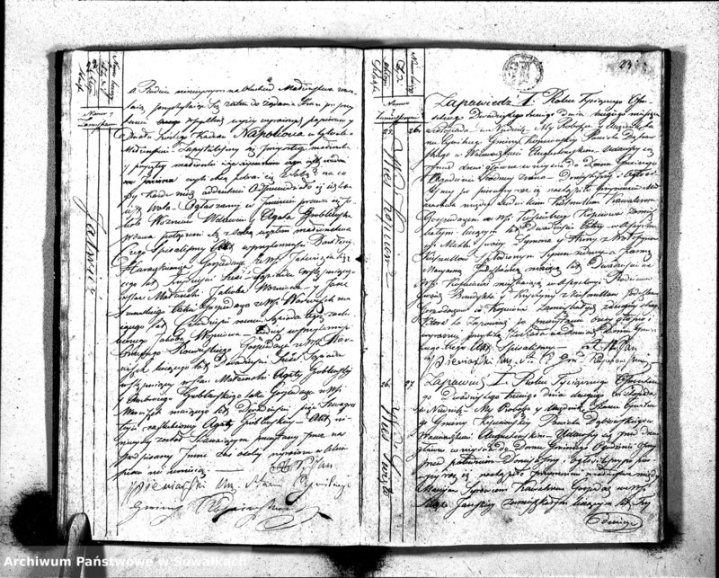 image.from.unit.number "Akta Zaślubionych Stanu Cywilnego Gminy Kopciowskiey na Rok 1823"