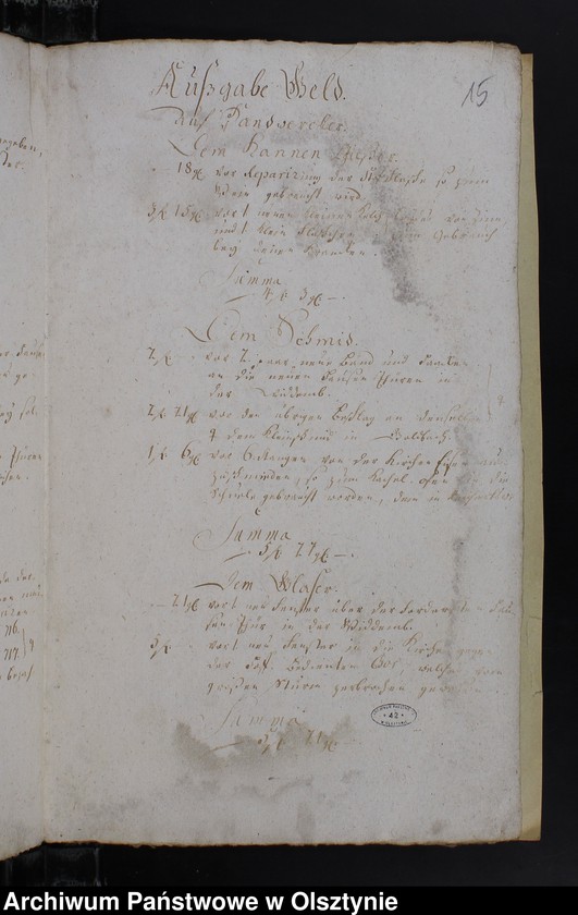 image.from.unit.number "Jahr Rechnung der Silberbachschen Kirchen"