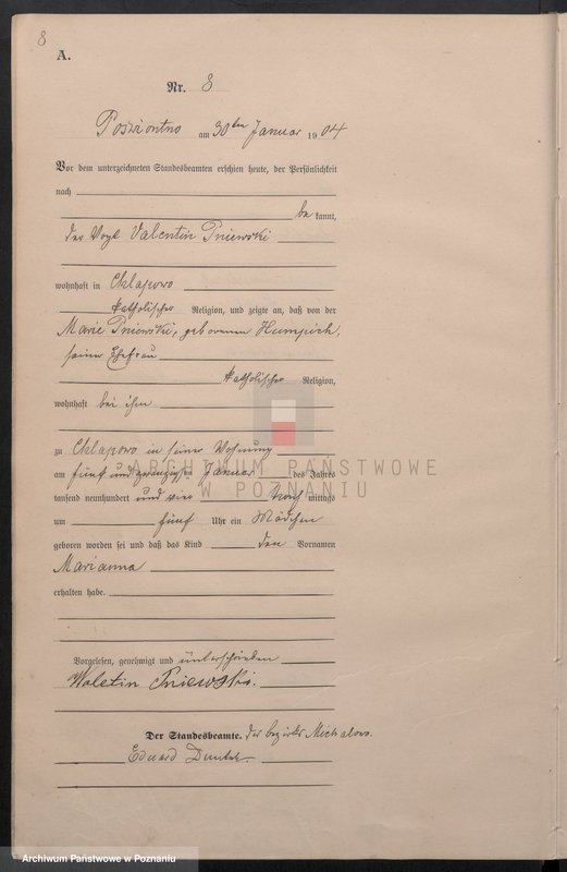 Obraz 11 z jednostki "Geburts-Haupt-Register"
