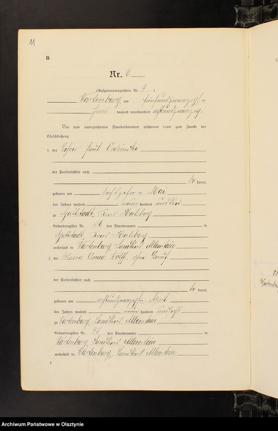 image.from.unit.number "Heirats-Haupt-Register Nr 1 - 25"