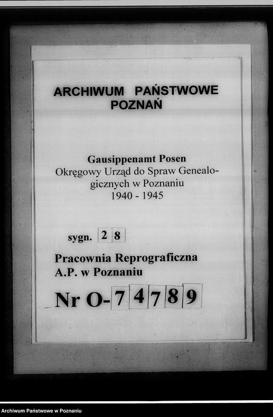 Obraz 11 z jednostki "[Źródła do badań genealogicznych, podział pracy w oddziale III Gausippenamt w Poznaniu]"
