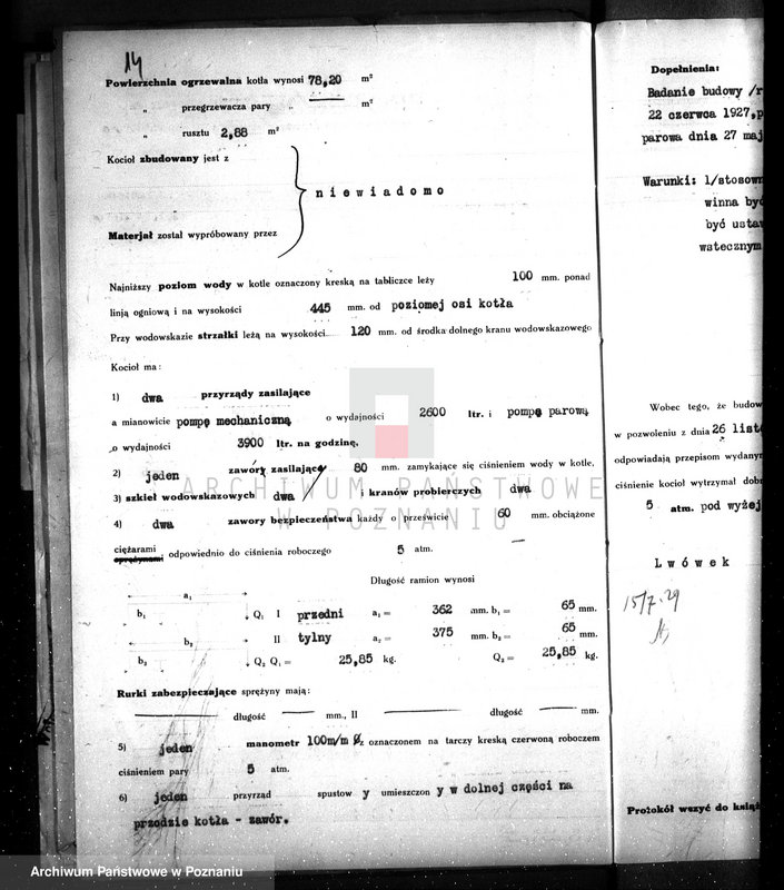 Obraz 19 z jednostki "Gorzelnia rolnicza maj. Lwówek, własność St. Łąskiego nr woj. kotła 6244"