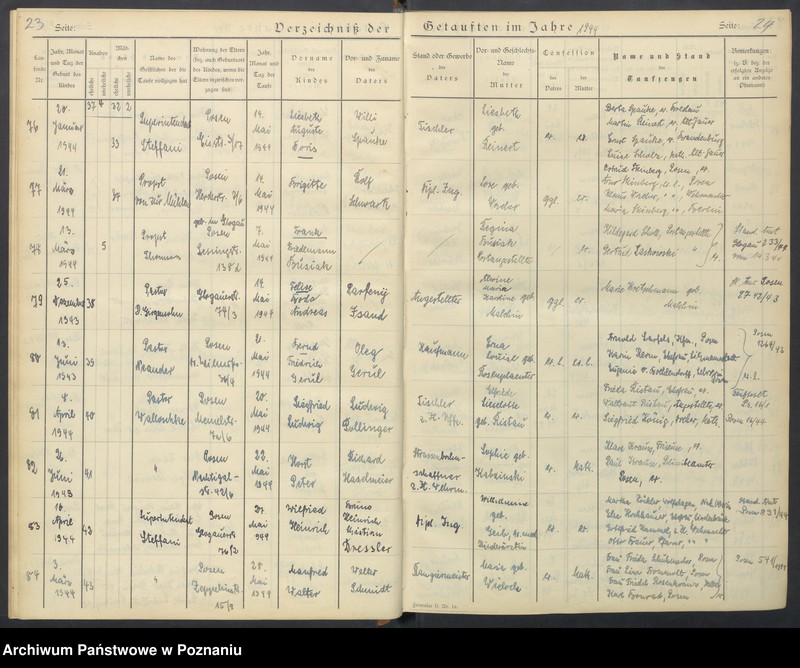 Obraz 15 z jednostki "Verzeichnis der Getauften"