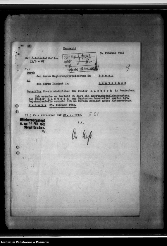 Obraz 13 z jednostki "Ehestandsdarlehen"