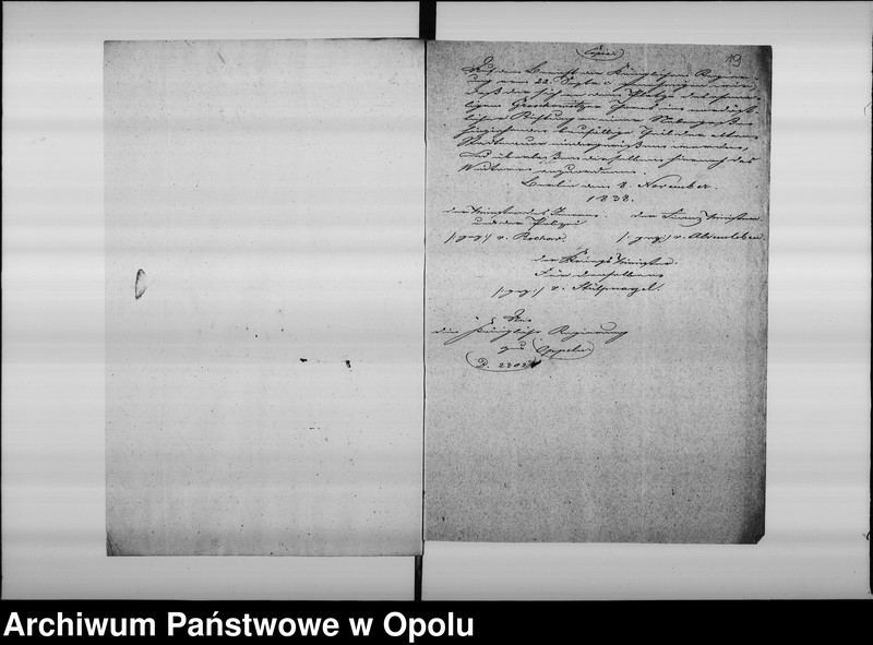 Obraz 16 z jednostki "Acta specialia des Magistrats zu Oppeln über die Herstellung der schadhaften Mauer um dem Apotheker Hemsalechschen Garten. de Anno 1838"