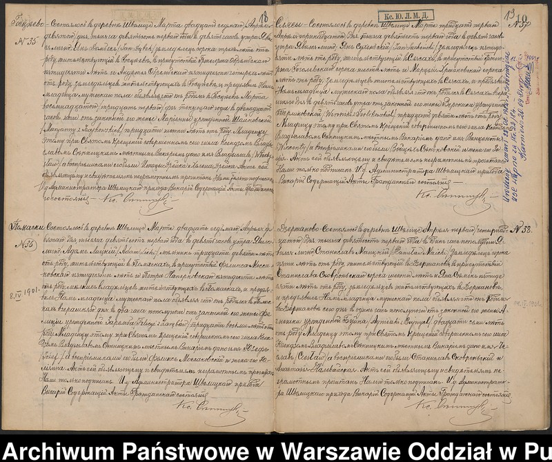 image.from.unit.number "Akta urodzeń, małżeństw i zgonów"