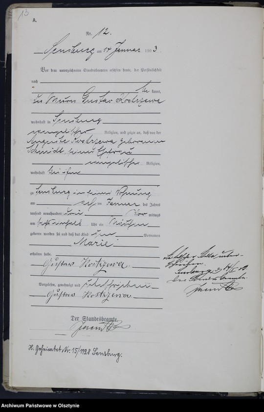 image.from.unit.number "Geburts-Haupt-Register Nr 1 - 318"