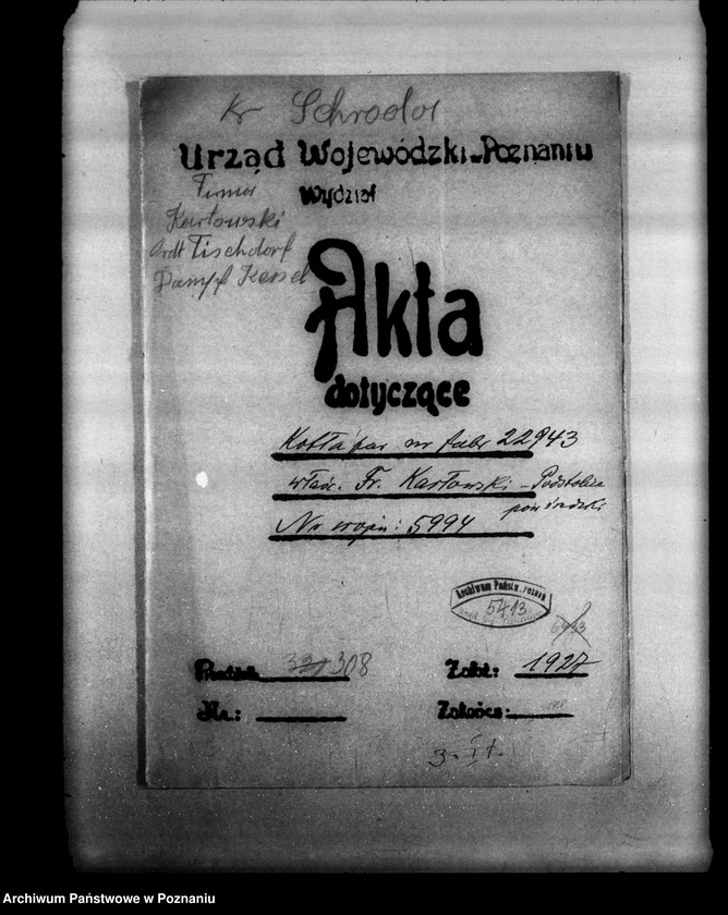 Obraz 4 z jednostki "Gospodarstwo rolne Fr. Karłowskiego maj. Podstolice powiat średzki"