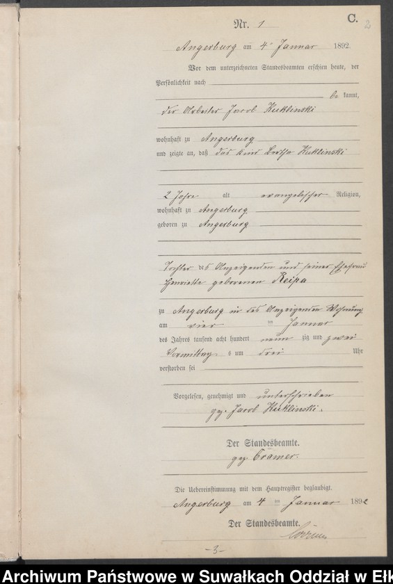 image.from.unit.number "Sterbe-Neben-Register des Preussischen Standes-Amtes Angerburg Kreis Angerburg"