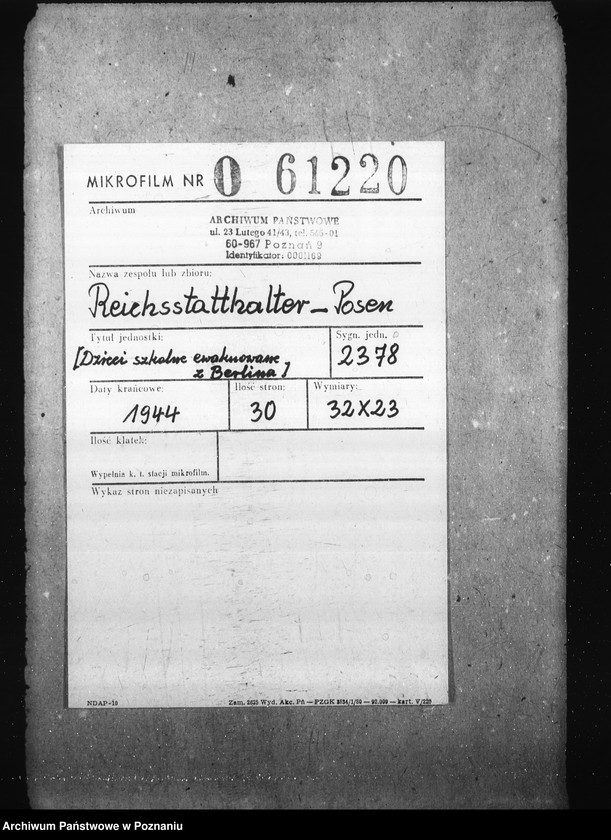 Obraz 2 z jednostki "Dzieci szkolne ewakuowane z Berlina."