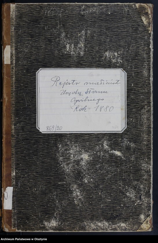 image.from.unit.number "Heiraths-Haupt-Register Nr 1 - 31"