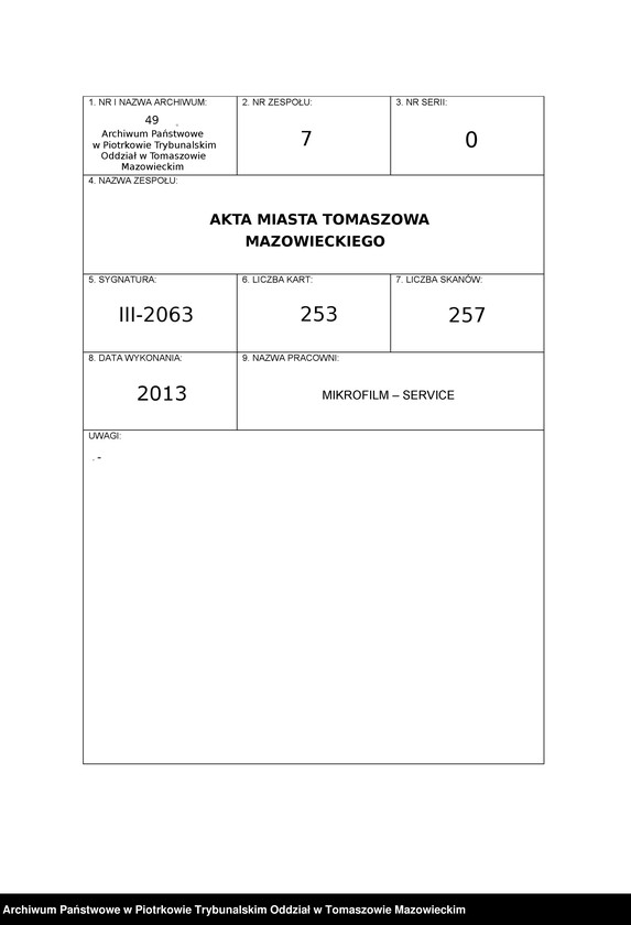 image.from.unit.number "Dowodów osobistych od nr 1334 do 1550. Tom VIII"