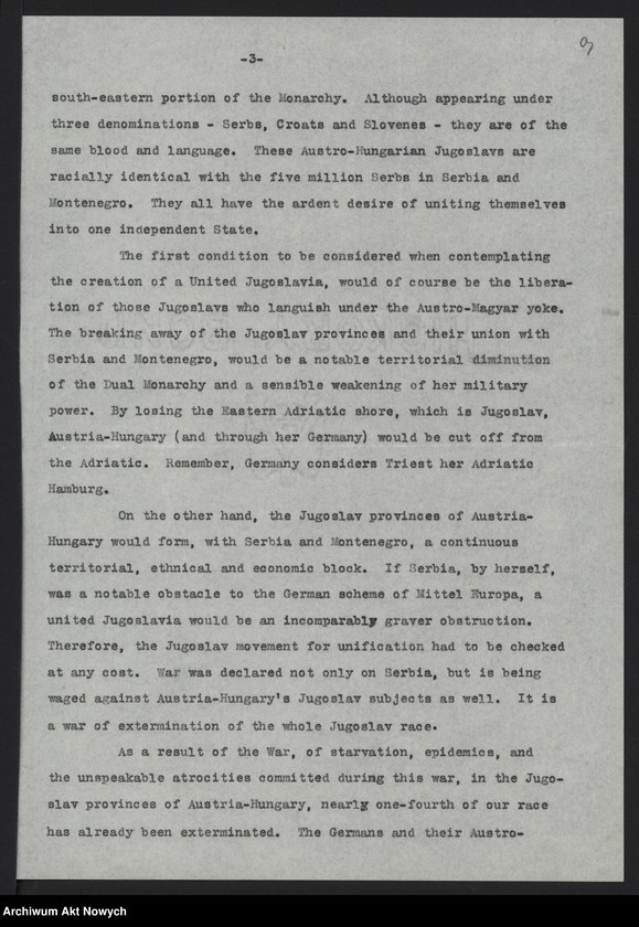 image.from.unit.number "Problemy polityczne i strategiczne Austro-Węgier i państw bałkańskich. Memoriały. Korespondencja. Wycinki prasowe; Załączniki: mapa kolei Austro-Węgier, 1918 r.: w Oddz. III AAN"