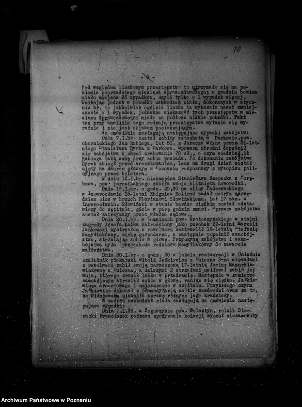 Obraz 14 z jednostki "Sprawozdania ze stanu bezpieczeństwa za miesiąc styczeń-luty-marzec 1938 r."