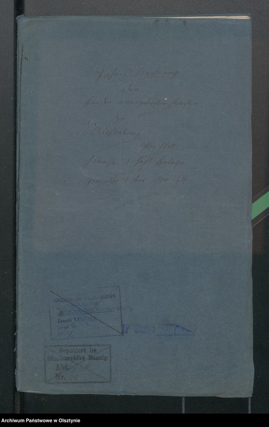 image.from.unit.number "Jahres Rechnung den beiden ewangelischen Kirchen zu Riesenburg"
