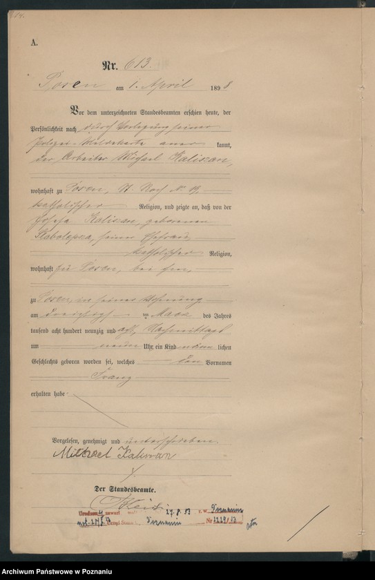 image.from.unit.number "Księga urodzeń t. II"