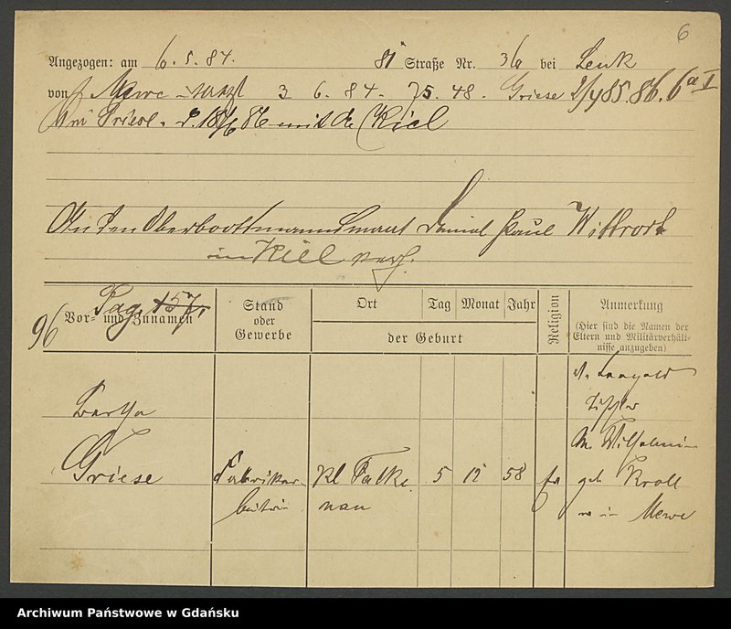 image.from.unit.number "Karty meldunkowe: Griese - Grimm"