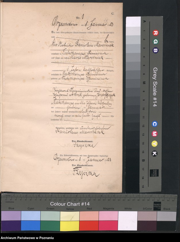 Obraz 4 z jednostki "Sterbe-Neben-Register"