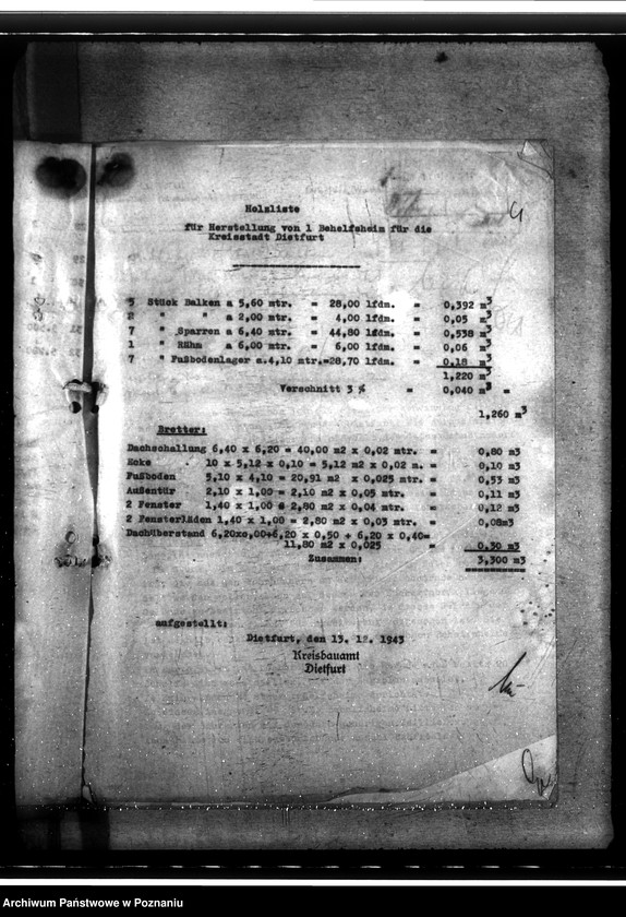 Obraz 8 z jednostki "Bau von Behelfsheimen in Altburgund (Szubin). Polenbaracken"