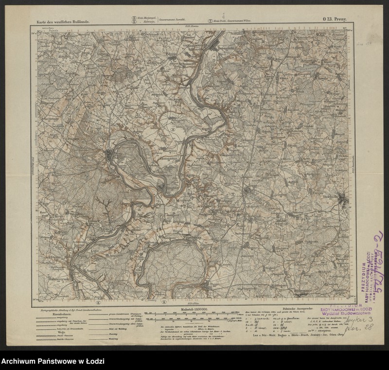 Obraz 3 z jednostki "Karte des westlichen Russlands O 23 Premy"