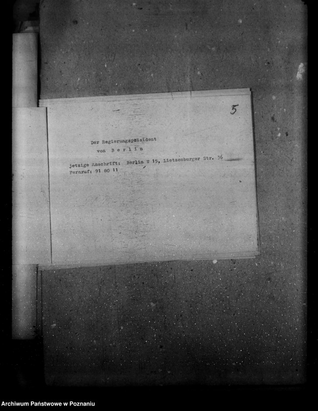 Obraz 9 z jednostki "Anschriftenverzeichnis - Hauptkanzlei"