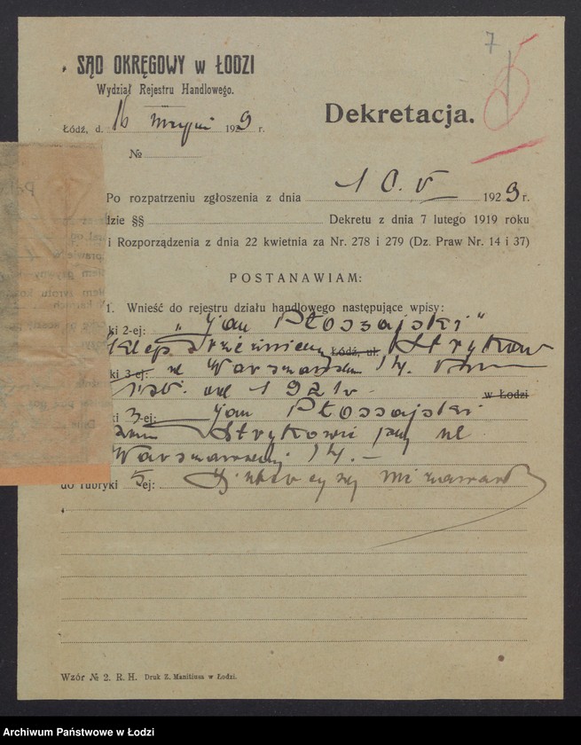 Obraz 9 z jednostki "Jan Płoszajski- sklep rzeźniczy"