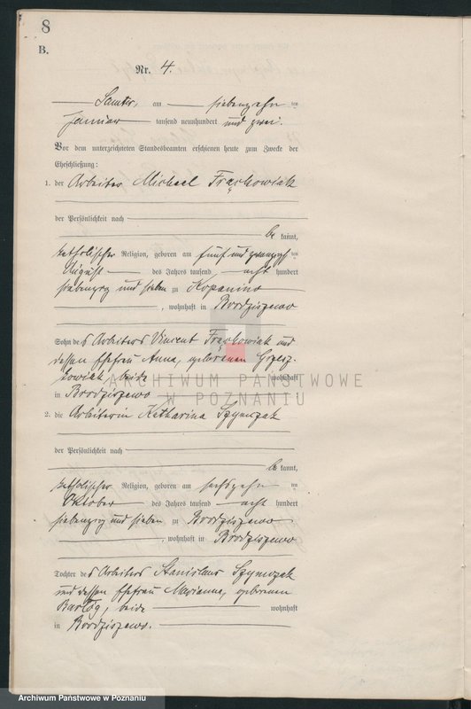 Obraz 10 z jednostki "Heiraths-Haupt-Register"