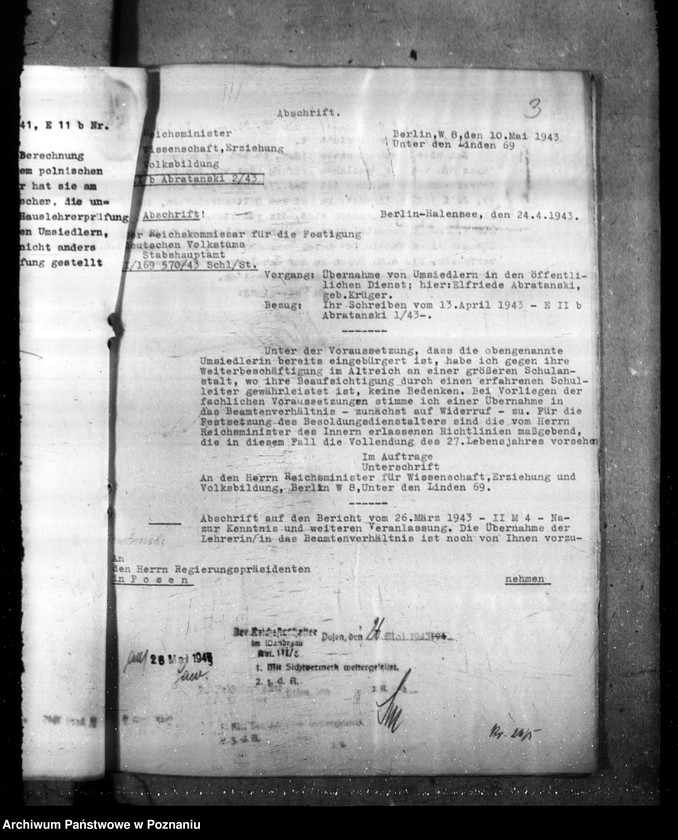 Obraz 7 z jednostki "Abordnung, Versetzung und Aufhebung der Abordnung der Lehrer"