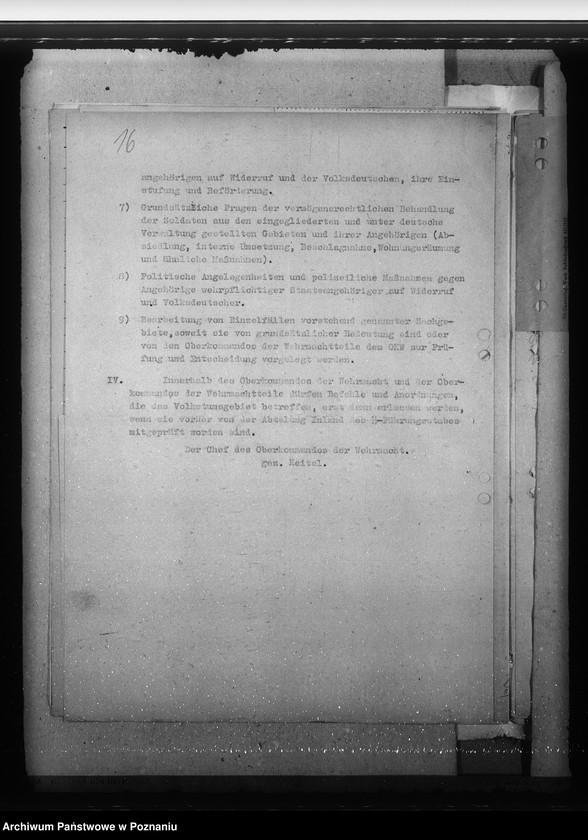 Obraz 20 z jednostki "Zarządzenia w sprawie zmiany kategorii Volksdeutschów, uproszczenia postępowania i informowania w zakresie zmian w sprawach listy narodowej"