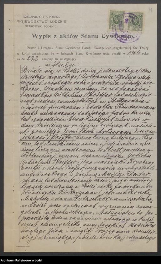 Obraz 13 z jednostki "Emil Pfeiffer i S-ka- reprezentacja firm krajowych i zagranicznych, sprzedaż towarów w ich imieniu"