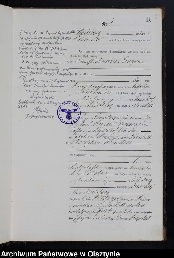 image.from.unit.number "Heiraths-Neben-Register Nr 1 - 25"