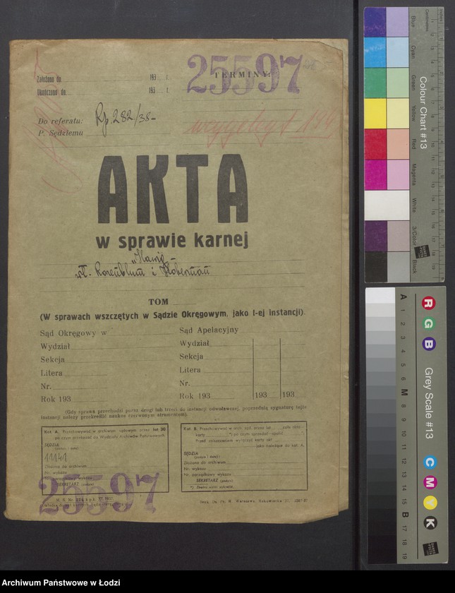 Obraz 2 z jednostki "Izrael Rozenblum, Aron Hoberman- sprzedaż przędzy i wyrobów włokienniczych"