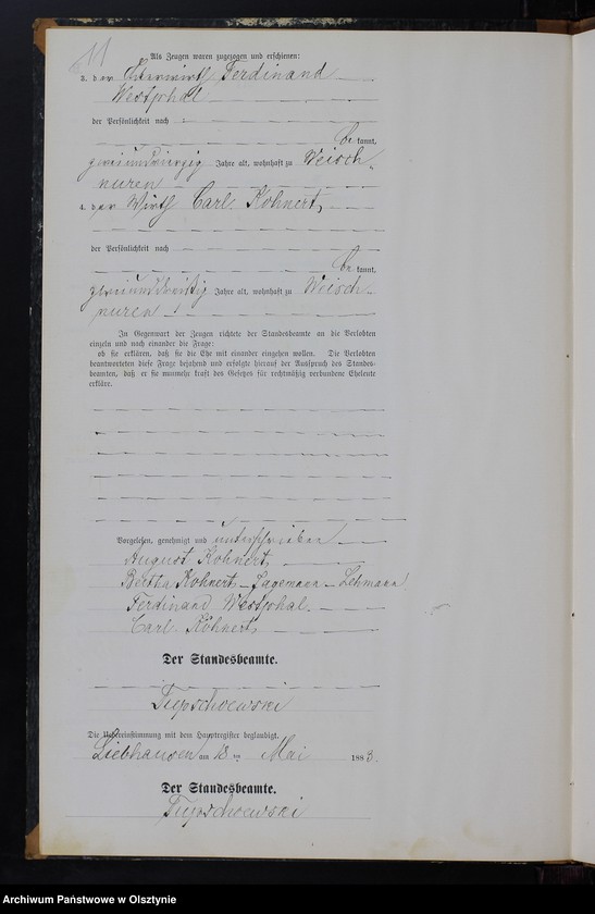 Obraz 13 z jednostki "Heiraths-Neben-Register Nr 1 - 11"