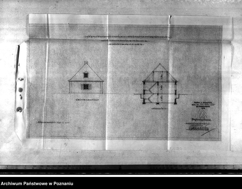 Obraz 11 z jednostki "Dienstwohngebäude - Reichsstatthalter Posen. Kostenvoranschlag, Baubeschreibung"